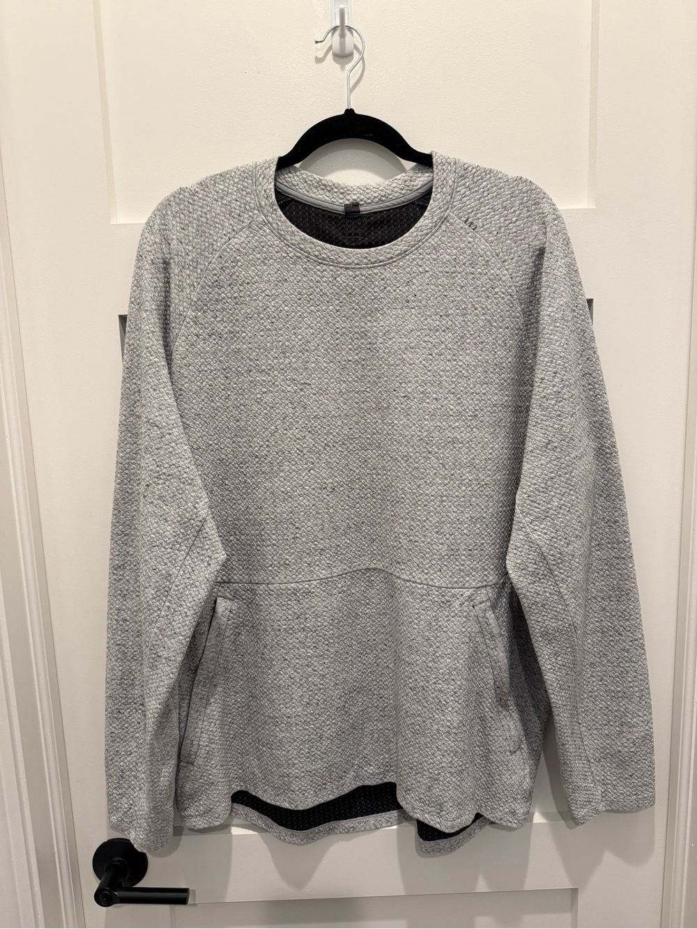 Lululemon Textured Heather Gray Pullover Sweater